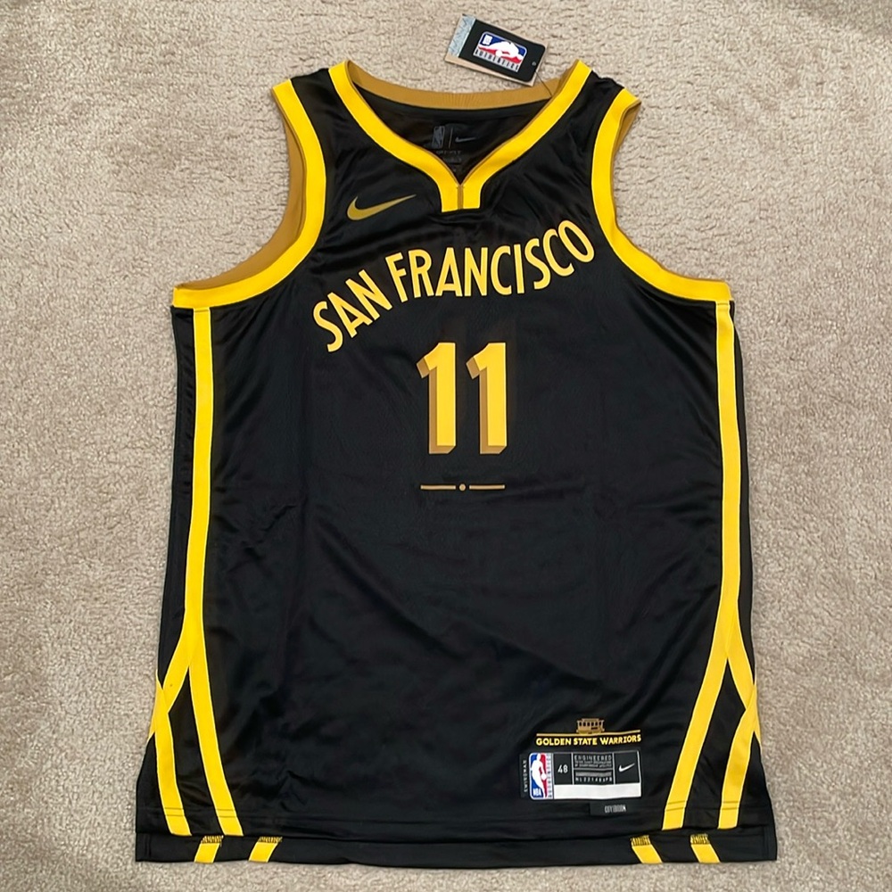 Klay Thompson Golden State Warriors Nike 2023/24 Jersey Black size L NWT